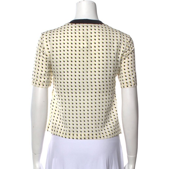 A.L.C. Silk Polkadot Printed Top - Picture 2 of 7